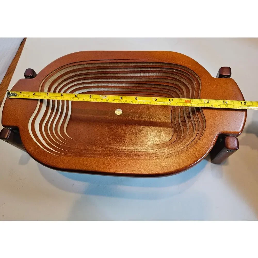 VTG Magic Wooden Basket Unfolding Phillipines 16
